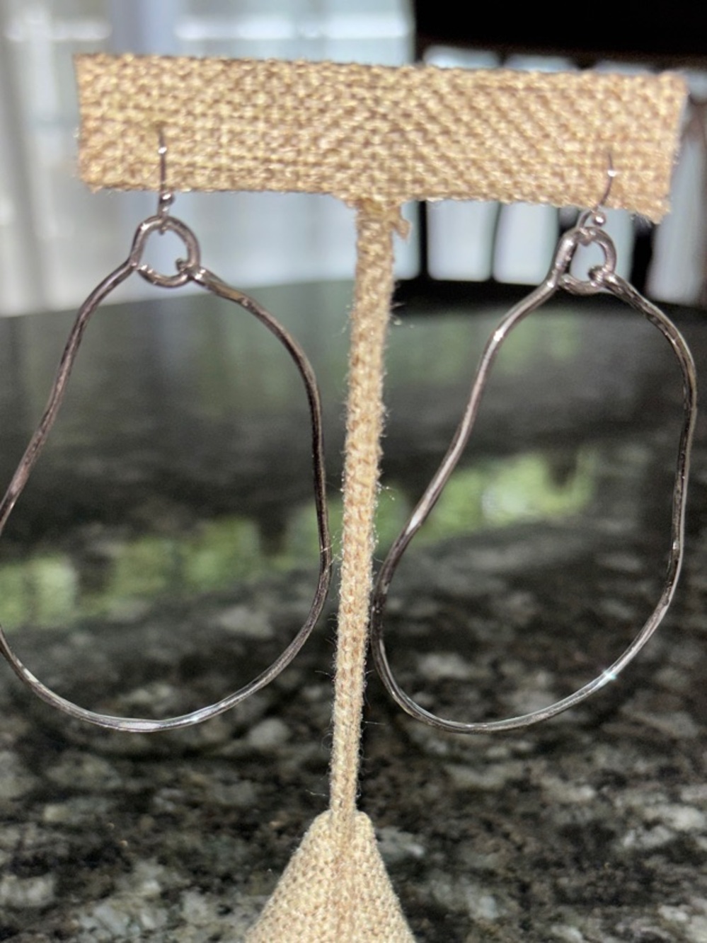 Park Lane Mochi Silver-Tone Hammered Polished Hoop Earrings